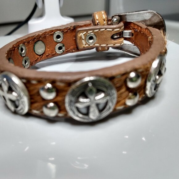 Leather horsehair bracelet - Picture 3 of 5